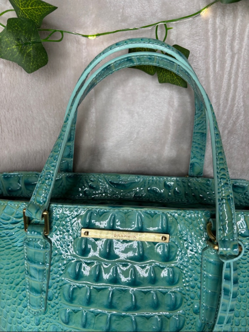 Brahmin Harrison Carryall Glass Glossy Rare Find - Picture 4 of 14